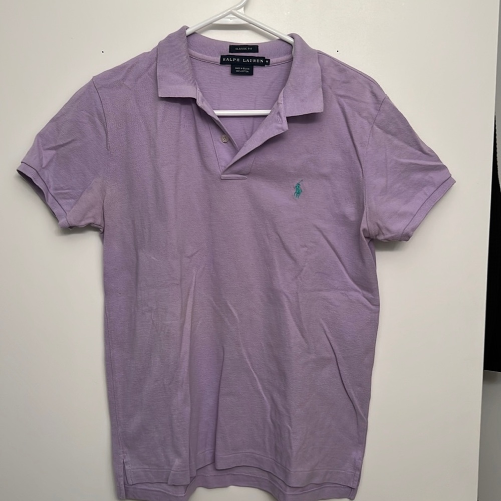 Ralph Lauren Classic Fit Women’s Lilac Purple Short Sleeve Polo Top